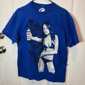 Vintage Ecko Unltd. Graffiti Style Graphic T Shirt Shake Well Tee Shirt Blue